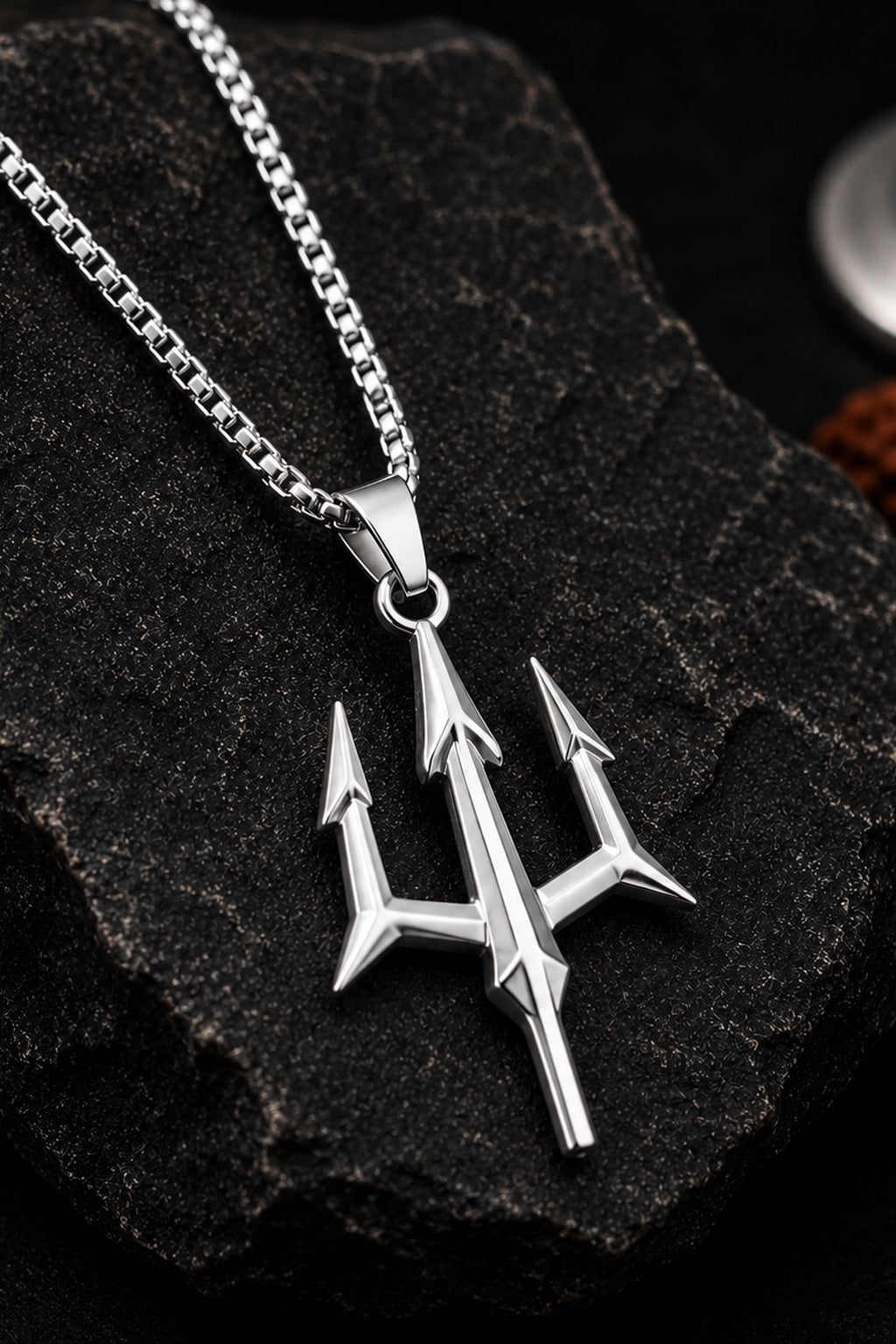 Mahadev Trishul Pendant Necklace with Chain | Shiv Ji Daak Kavad