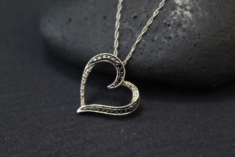 Elegant Heart Pendant Necklace for Women | Crystal Heart Necklace | Silver Finish