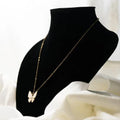 Butterfly Pendant Necklace for Women | Minimalist Gold Butterfly Necklace | Elegant Everyday Jewelry