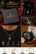 Mahadev Trishul Pendant Necklace with Chain | Shiv Ji Daak Kavad