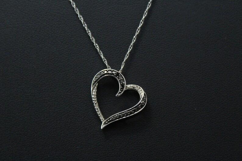 Elegant Heart Pendant Necklace for Women | Crystal Heart Necklace | Silver Finish